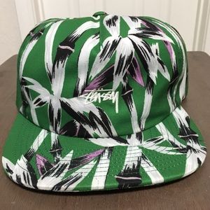 Stussy Green Floral Rare Hat